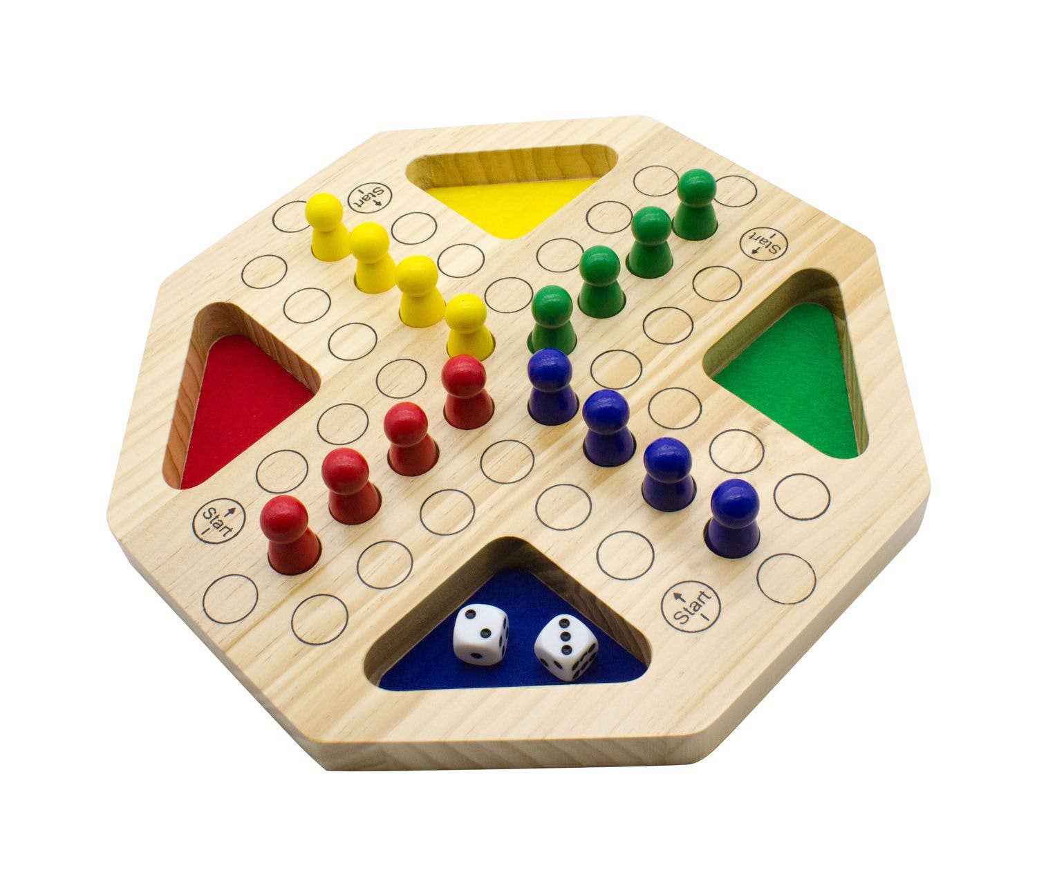 GICO Spielwaren - Wholesale Board Game - GICO Ludo XL Made of Wood - Board Game for Everyone3