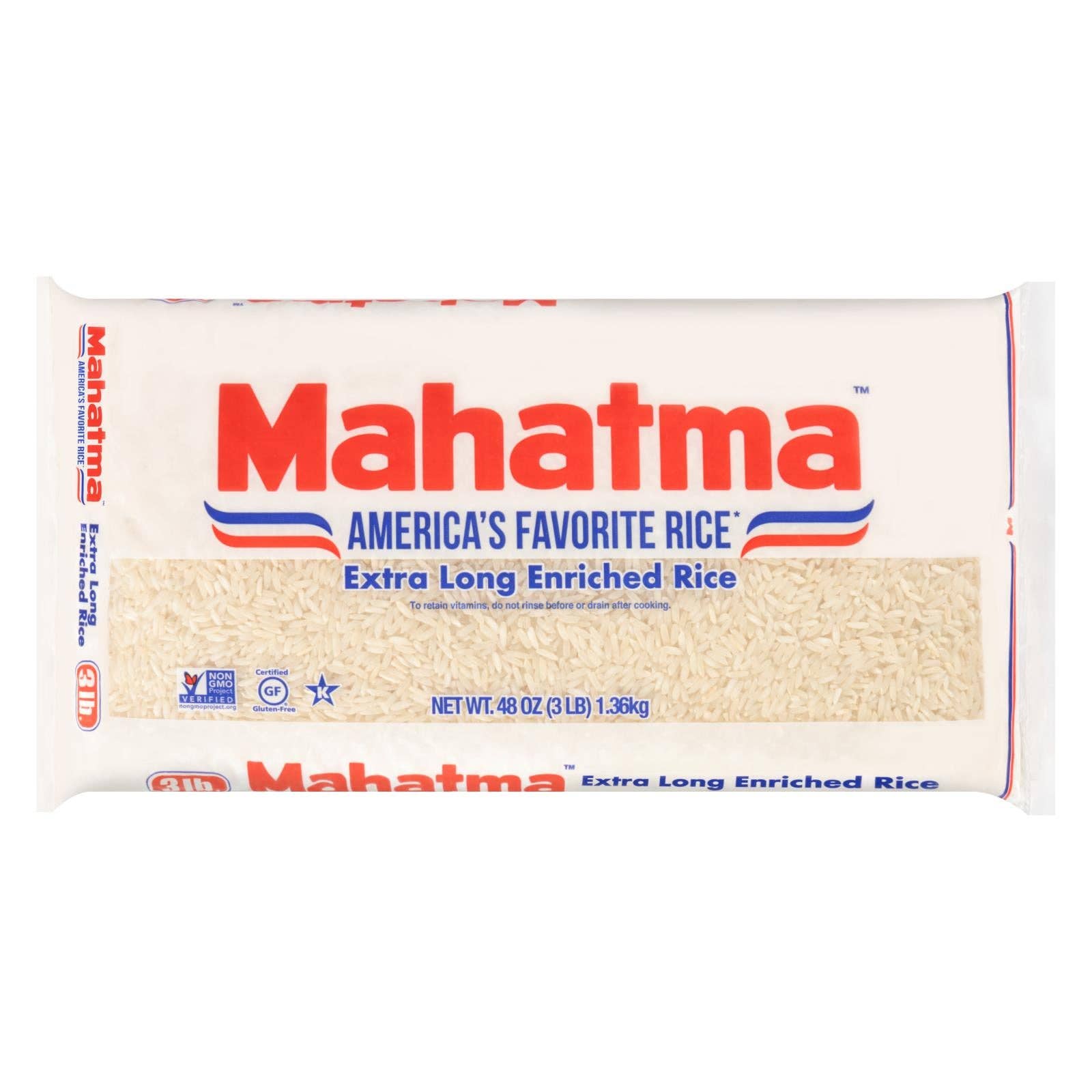 Ware Spark - Wholesale Rice - Mahatma Extra Long Grain Enriched Rice - Case Of 12 - 3 Lb0