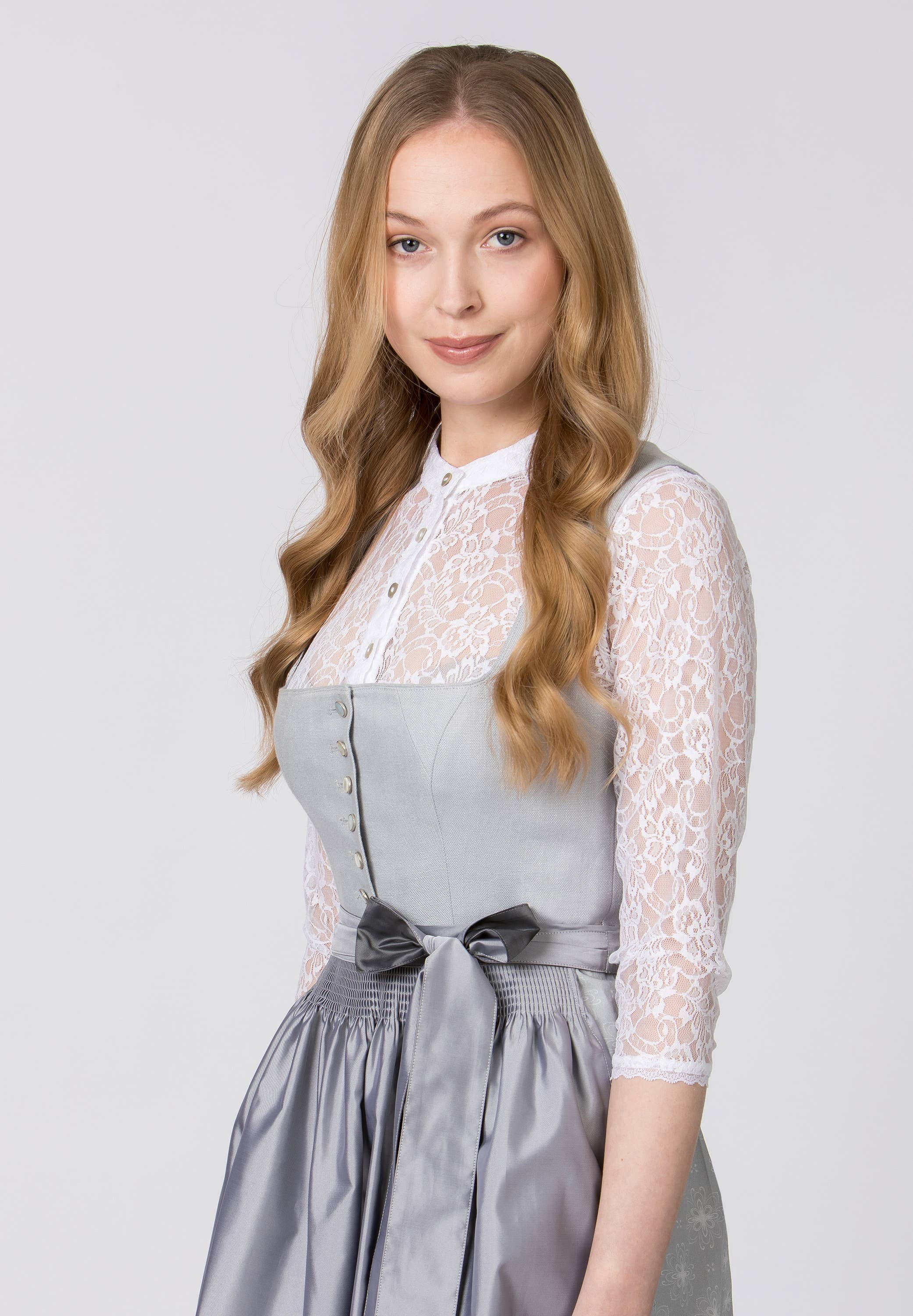 light grey Dirndl Audrey for wholesale on Faire4