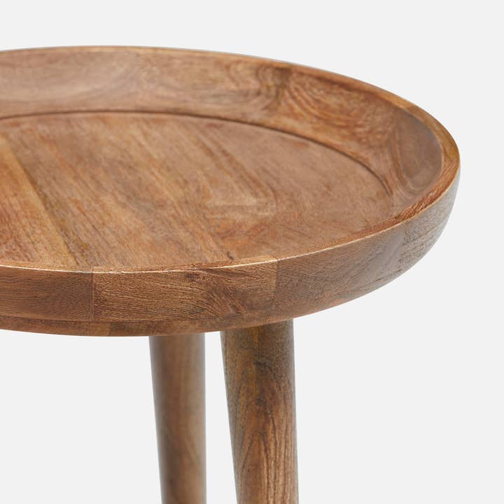 Nyore Tray Top Round End Table for wholesale by Indus Modern