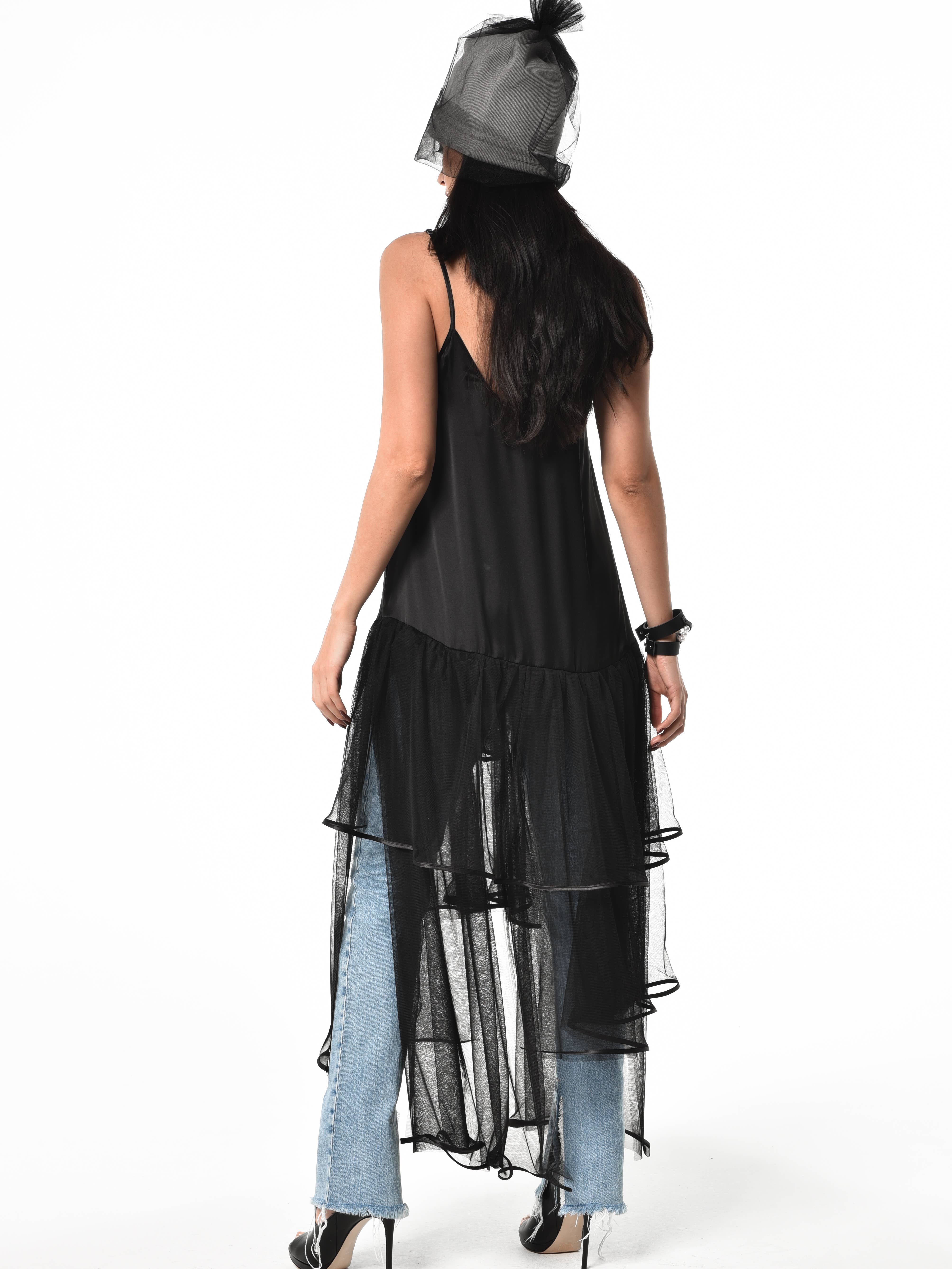 Metamorphoza - Wholesale Tuniek - Dames - Tuniek van satijn en mesh7