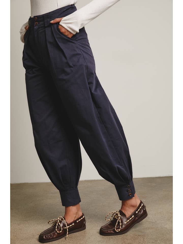 Forte - Vendita all'ingrosso Pantalone - Donna - Pantaloni affusolati con polsino plissettato FP000224