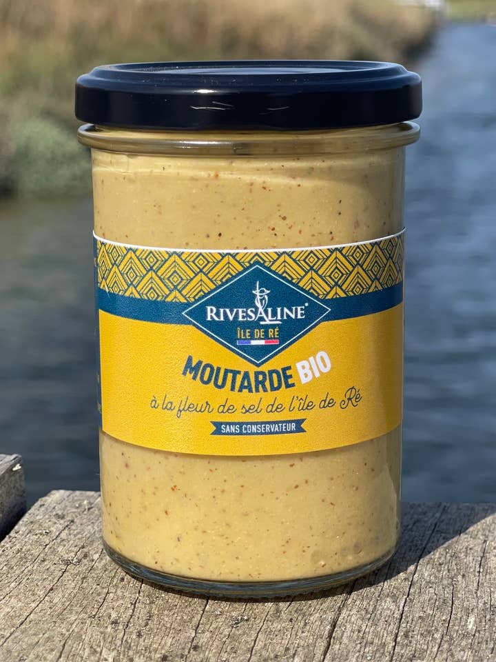 Senape biologica al sale marino 200 g per la vendita all'ingrosso da parte di rivesaline