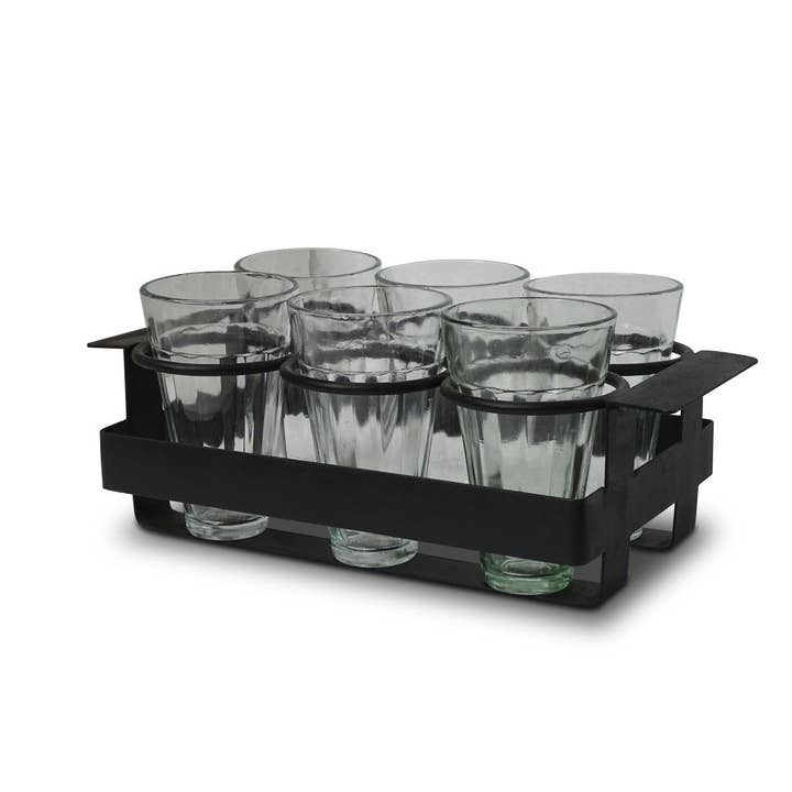 Chaiträger svart 6-delad för wholesale av Nature and Style Wohnkultur Import GmbH