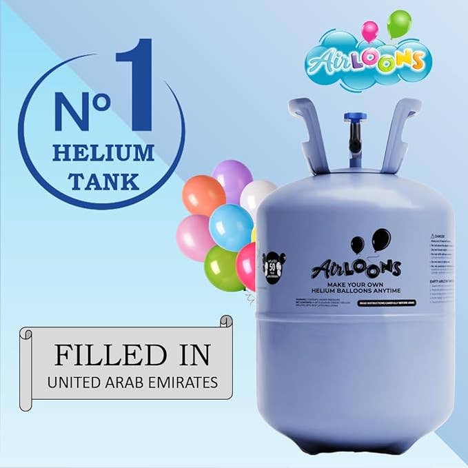 Airloons - Wholesale Balloon - 12 inch Mega Helium Tank Kit(for up to 50 balloons)1