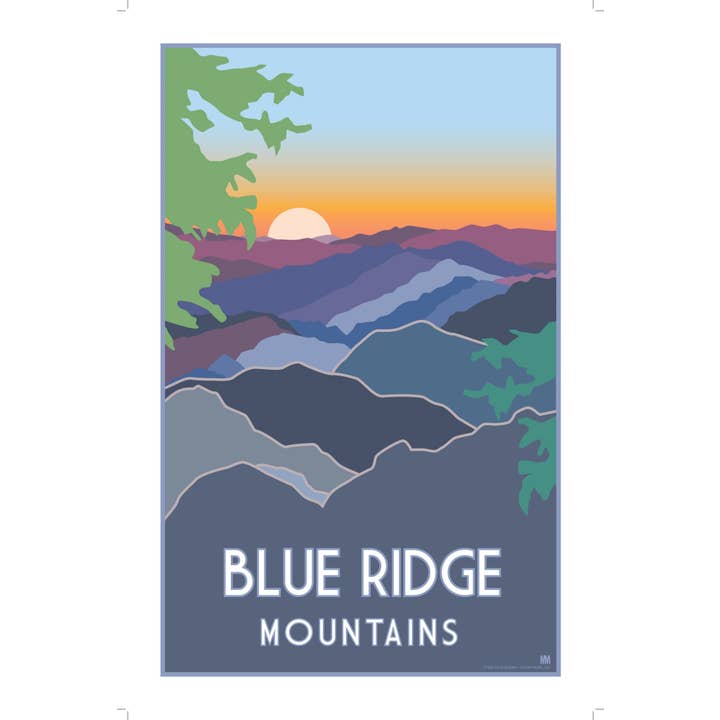 Shell Creek Sellers – Großhandel Kunstdruck – Blue Ridge Mountains Natur Reisen Druck