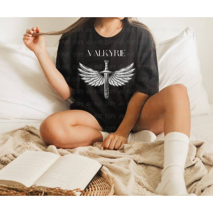 Valkyrie - White DTF Transfer for wholesale by Sassy and Sublime
