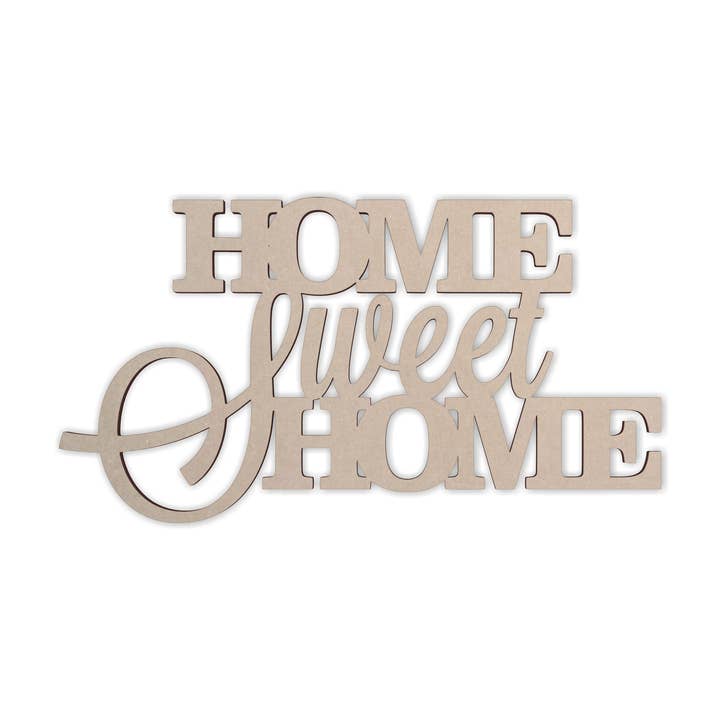 Wall Decor Word Cutout "Home Sweet Home" - Cutout for wholesale by Jess and Jessica