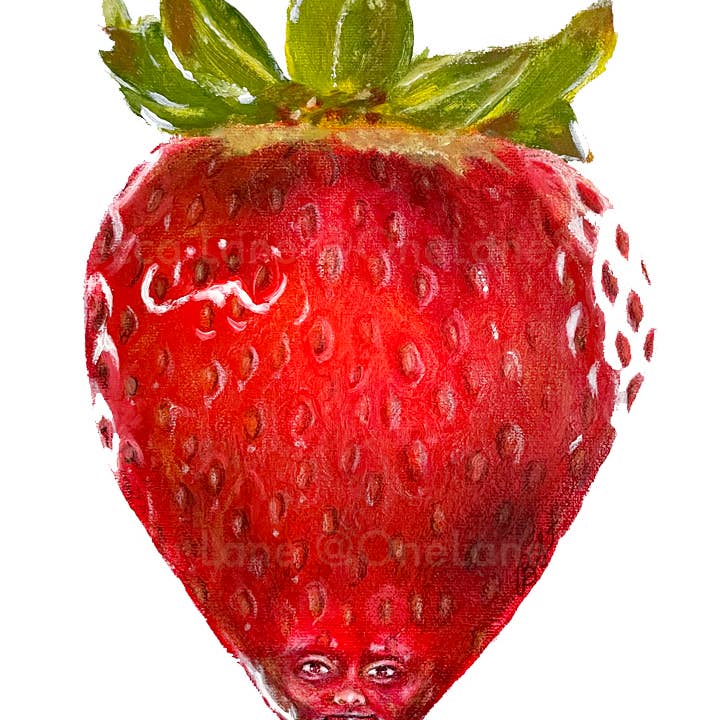 Stampa Bobbydoo Man (Strawberry) per la vendita all'ingrosso da parte di One Lane Studios