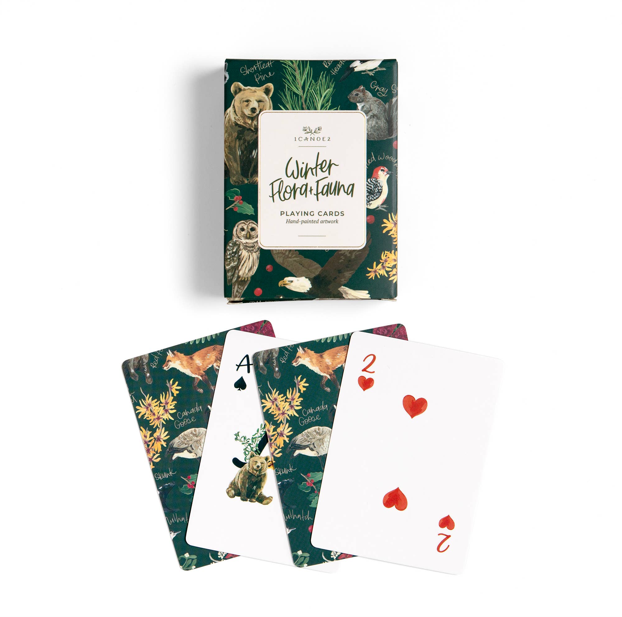 1canoe2 | One Canoe Two Paper Co. - Wholesale Playing Cards - Winter Flora & Fauna Deck of Playing Card0