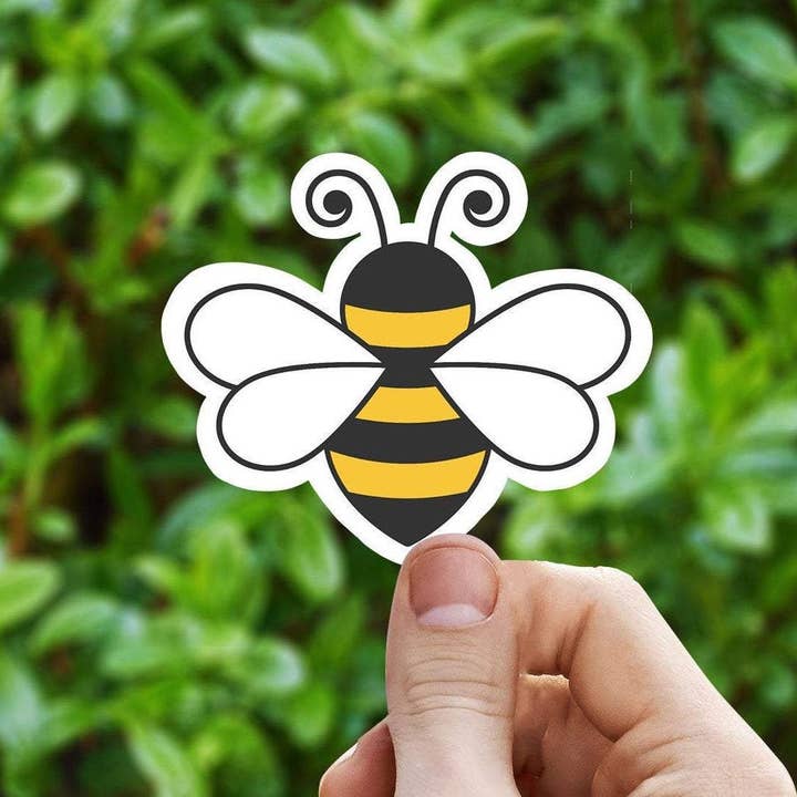 Simple Bee Vinyl Sticker for wholesale by Sweet Humors