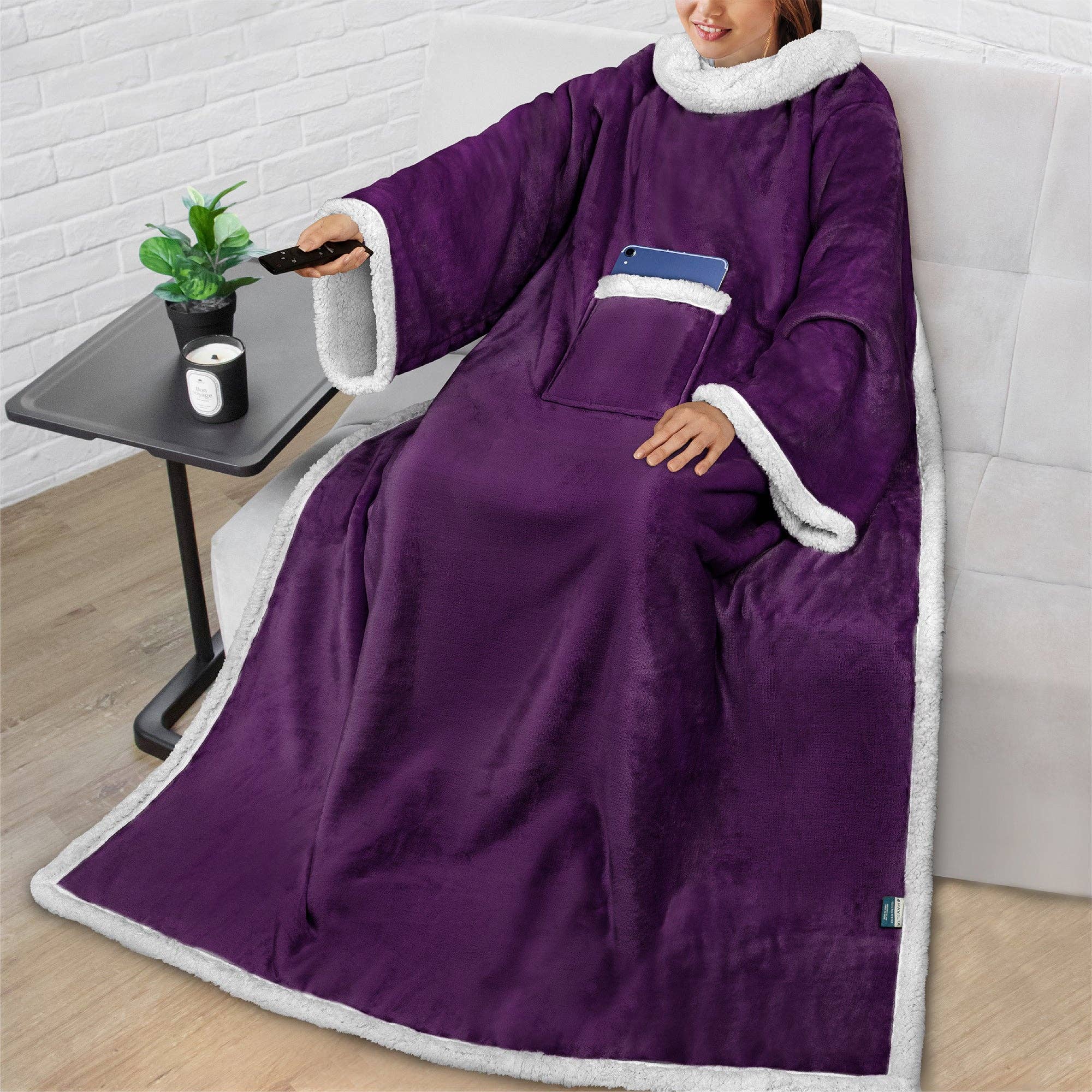 Pavilia - Vendita all'ingrosso Plaid - Coperta con maniche - Tasca applicata33