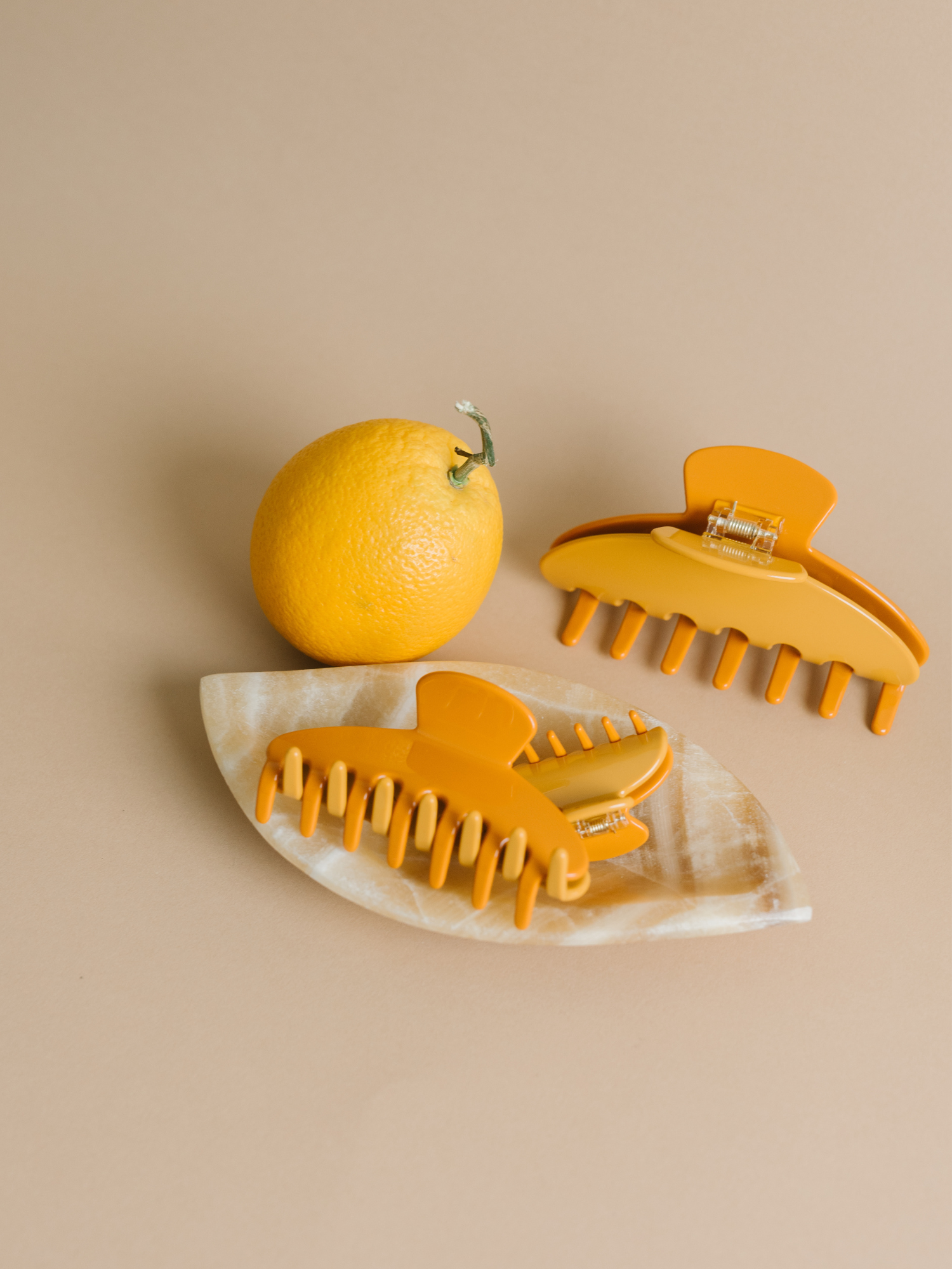 NAT + NOOR - Venta al por mayor Horquilla para el pelo - Mujer - Pinza de Pelo | Cítrico | 2" Pequeña | Bicolor Naranja1