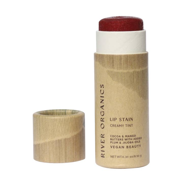 Pomegranate Vegan Lip Stain for wholesale by River Organics