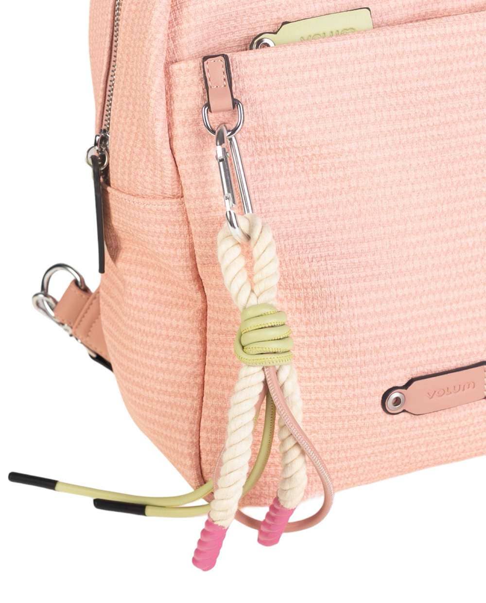 Volum Bags – Mala com alça superior – Mulher por atacado – Mochila Urban Achiote em Couro PU Nude2