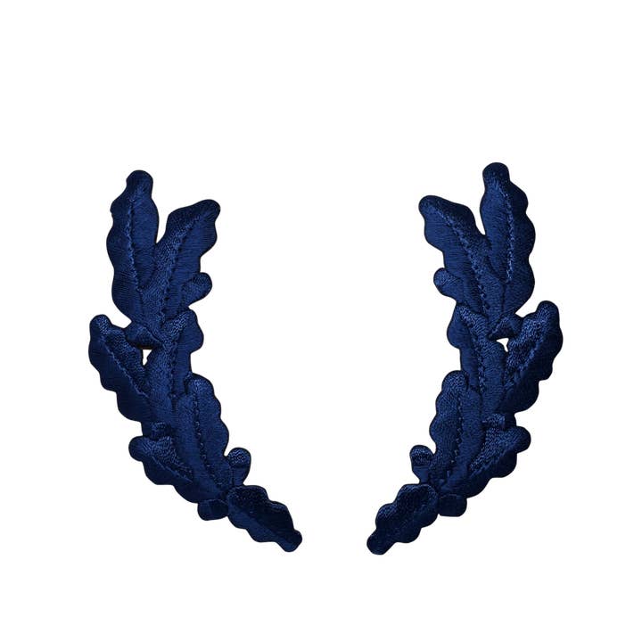 Marinblå Scrambled Eggs Militäruniform Strykmärke för wholesale av Wholesale Applique