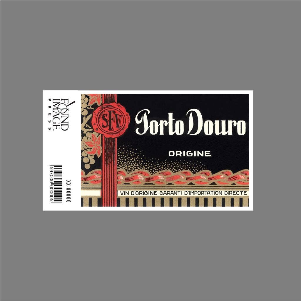 Found Image Press - Wholesale Sticker - Sticker BV-129 Porto Douro Port Label1