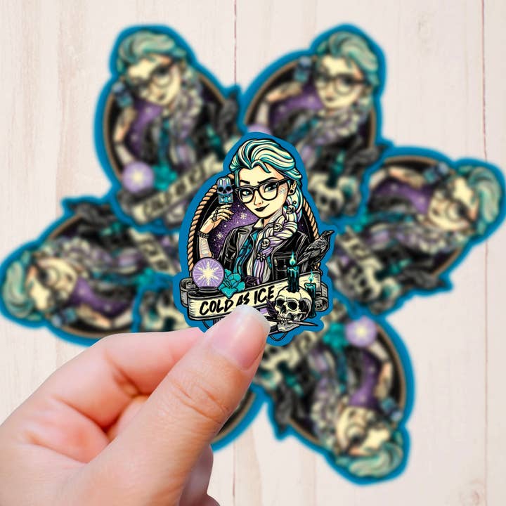 Adesivo in vinile Goth Punk Princess, Elsa per la vendita all'ingrosso da parte di Graceful Darkness, LLC