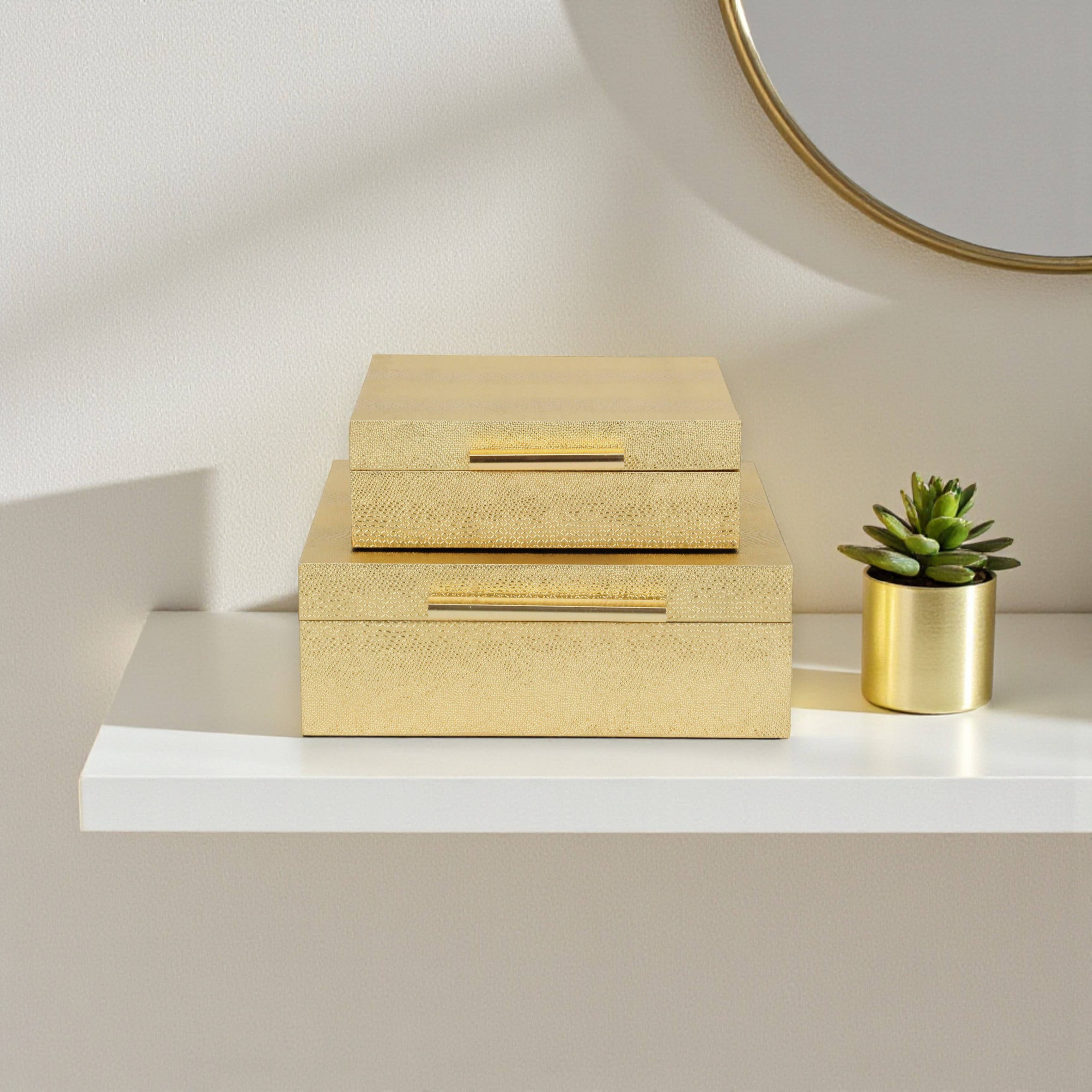 Cheungs Home Decor - Wholesale Decorative Box - Lusan Square Decorative Box Set79