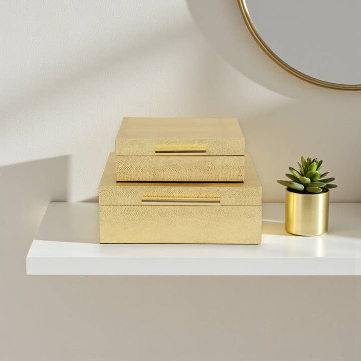 Cheungs Home Decor - Wholesale Decorative Box - Lusan Square Decorative Box Set79