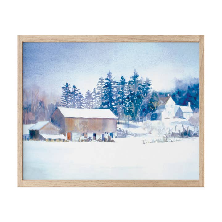 "King Farm" By Diane Henderson, On Watercolor Paper for wholesale by Shop At Sullivan