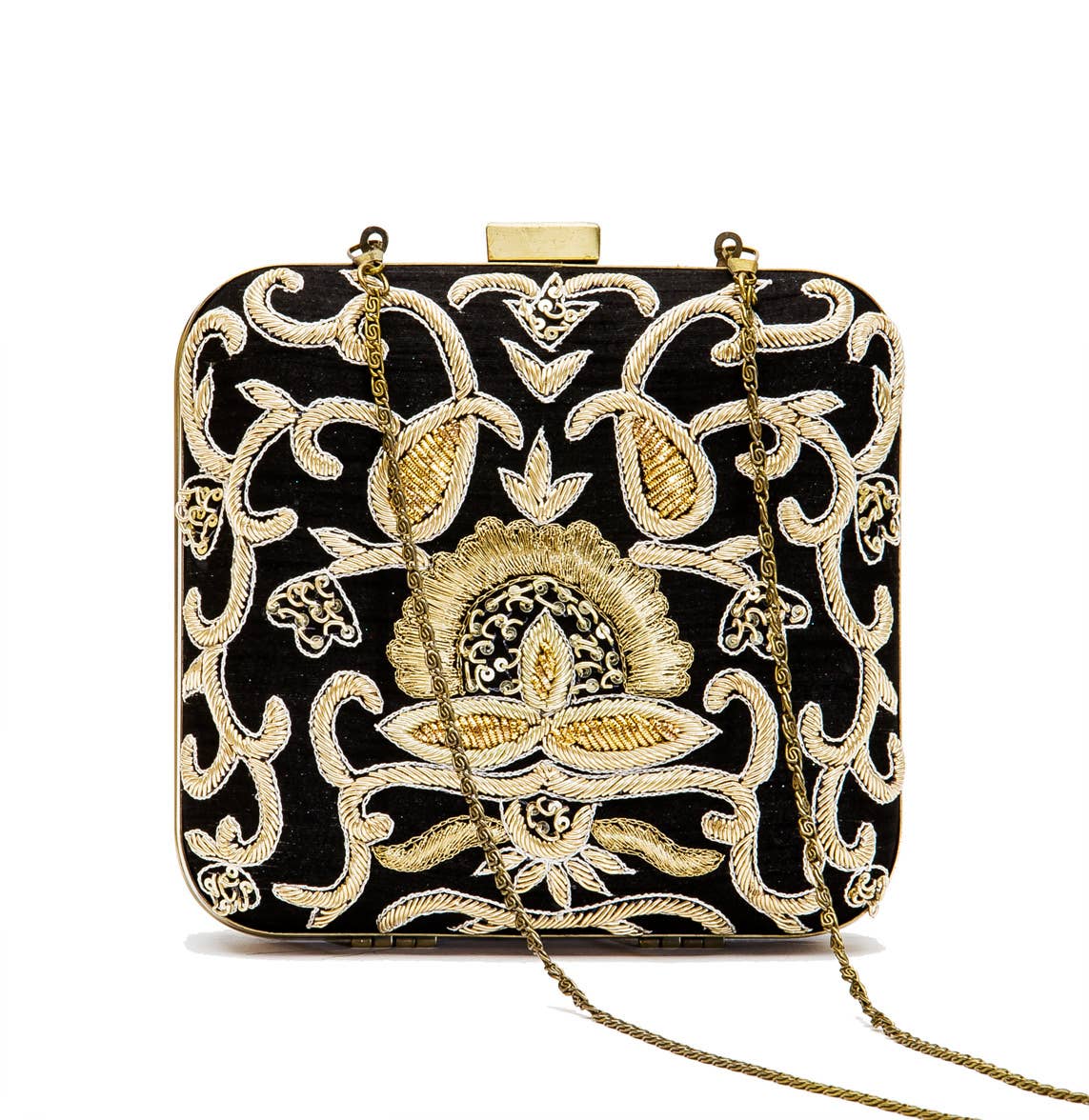 Magazine Clothing - Wholesale Clutch Bag - Women's - Black Silk Clutch2