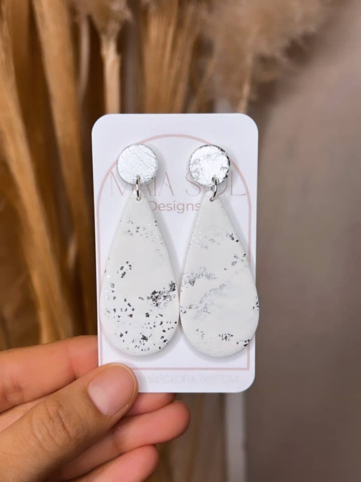 Large Drop Dangle Earrings for wholesale by Maia Sol Designs