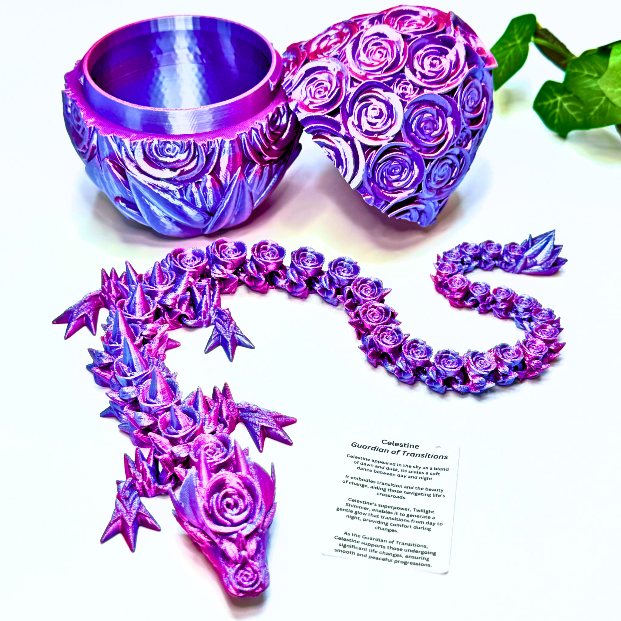 Dragon Fidgets - Vendita all'ingrosso Giocattolo fidget - Bambini - Drago rosa da 20 pollici e uovo di rosa da 6 pollici opzionale, giocattolo Fidget, decorazione5