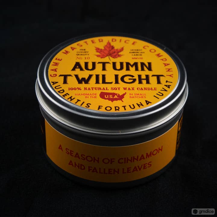 Game Master Dice - Wholesale Travel Candles - Autumn Twilight Gaming Candle