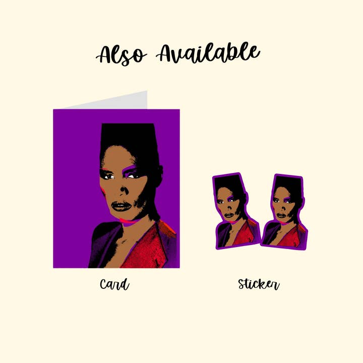 CheerNotes - Wholesale Sticker - Grace Jones Stickers | Pop Culture | Black Icon