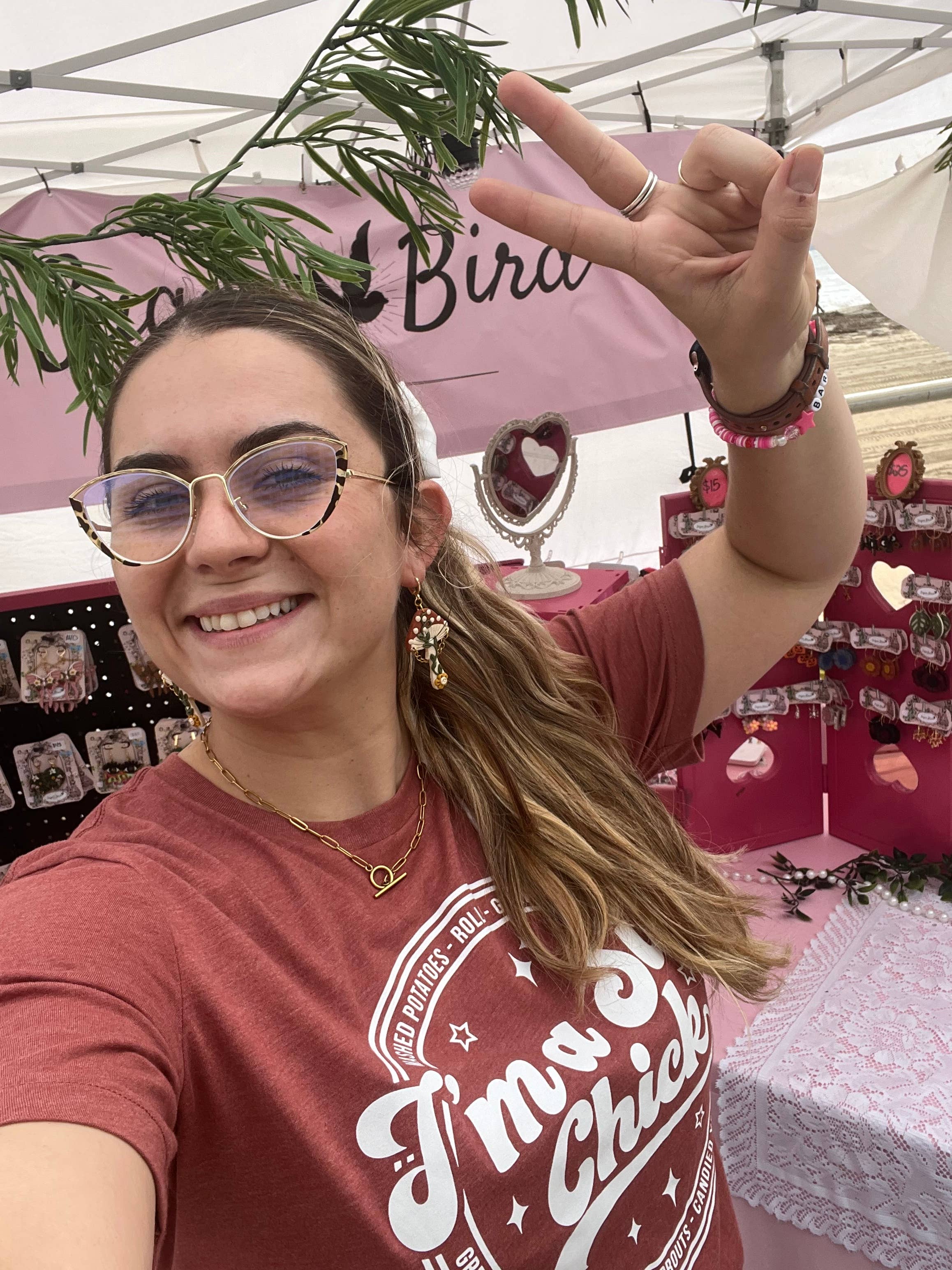 Sugar Bird Jewels - Vendita all'ingrosso Orecchini pendenti - Orecchini fungo in stile cottage core2