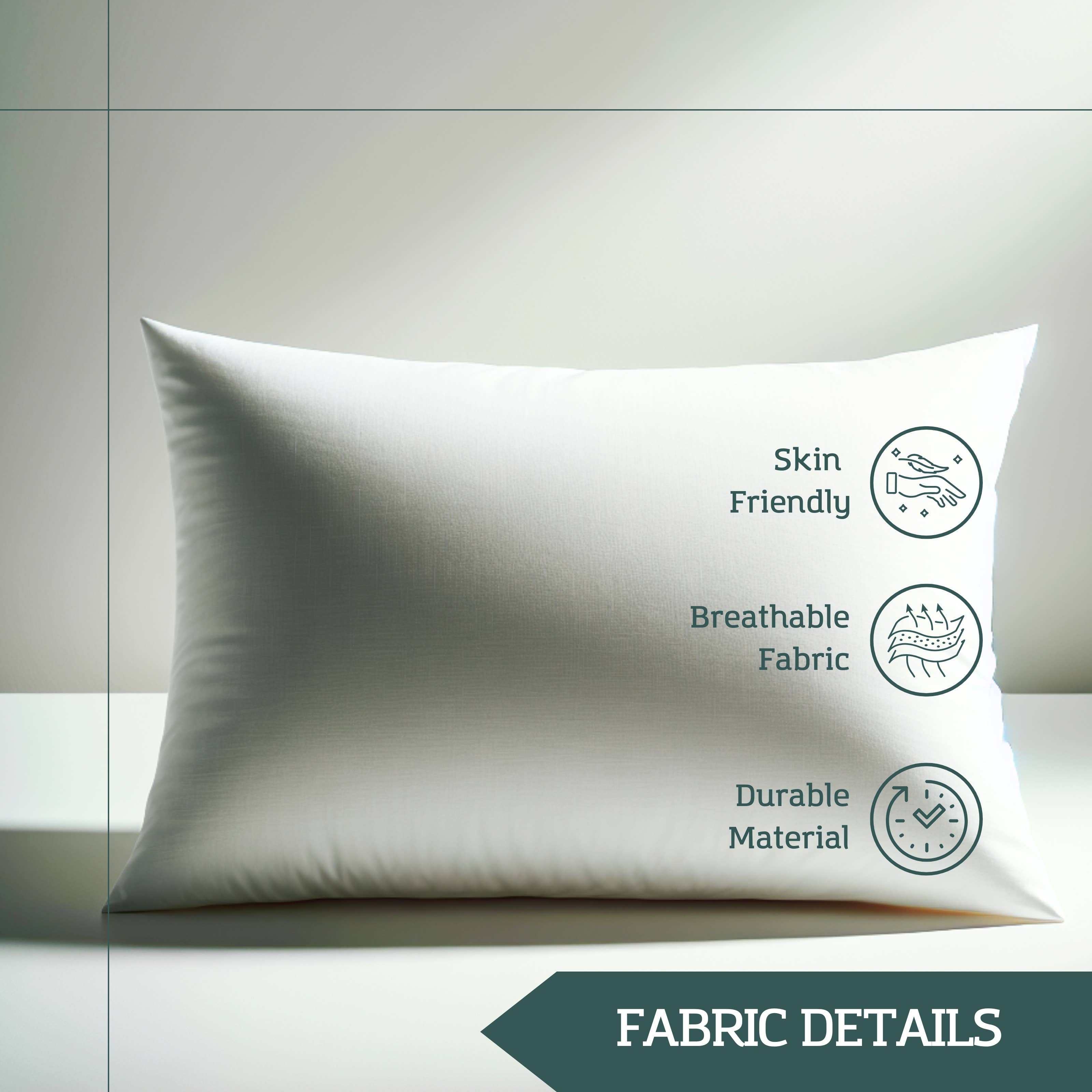 India's Heritage - Venta al por mayor Rellenos de cojines - Rellenos rectangulares de plumas y plumón, 33 cm x 53 cm4