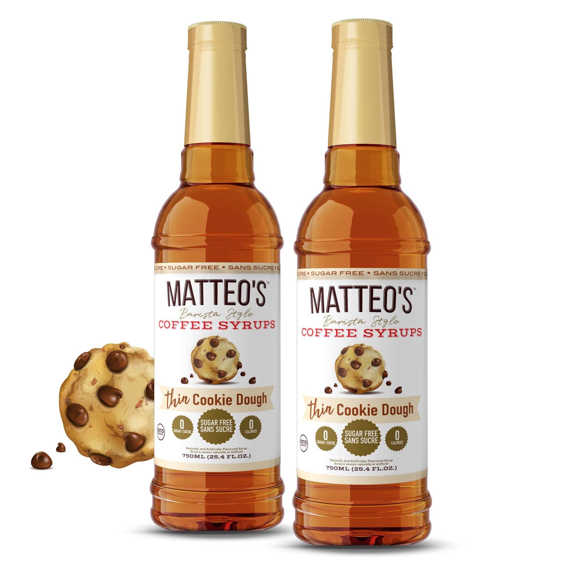 Matteo's - Wholesale Iced Coffee/Cold Brew - Matteo's Sugar Free Coffee Syrup, Cookie Dough, 0 Calories, 0 Sugar, Keto Friendly7