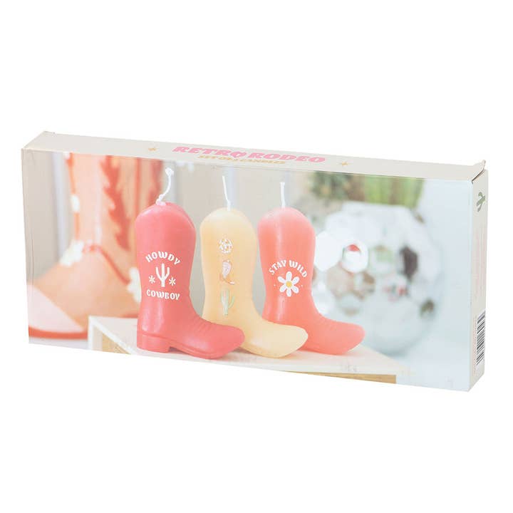 Something Different Wholesale - Wholesale Novelty candle - Set of 3 Cowboy Boot Candles4