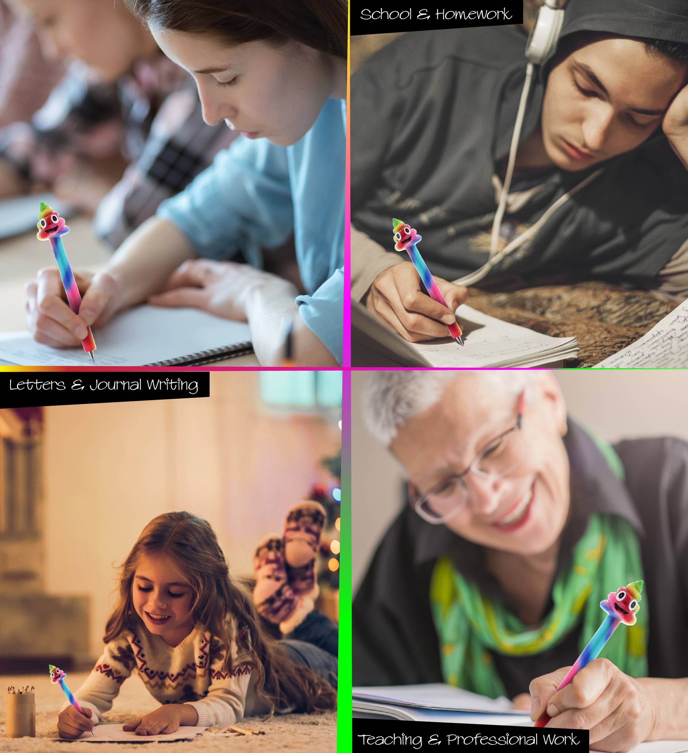 Cota Global - Wholesale Pen - Planet Pen - Rainbow Poop Emotion2