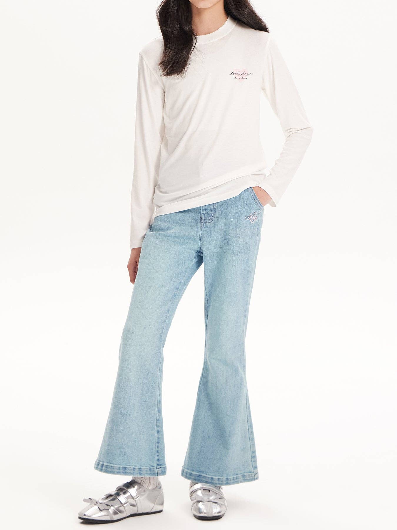 Suhkasana - Vente T-shirt – enfant - T-shirt à manches longues pour enfants, coupe ajustée, couleur unie14