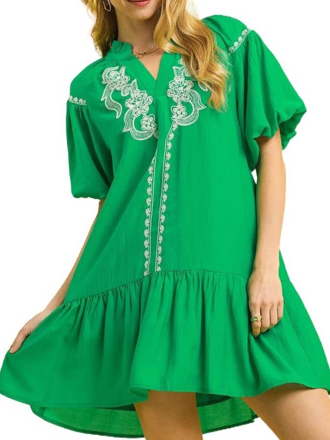 Embroidered Babydoll Dress for wholesale by Vanilla Monkey