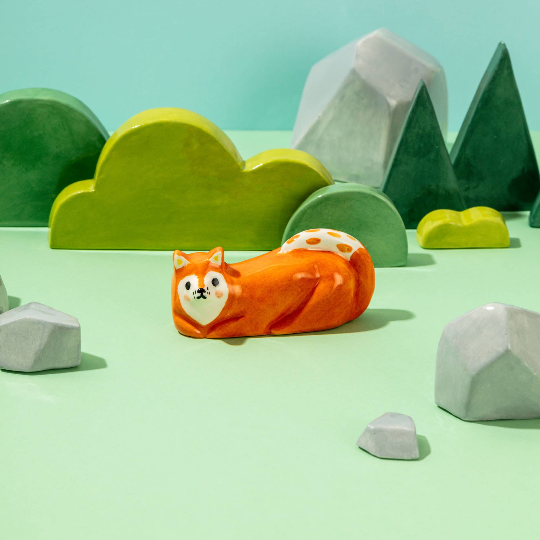 Ana Seixas - Wholesale Decorative Figurine - Orange Fox / Ceramic Piece1