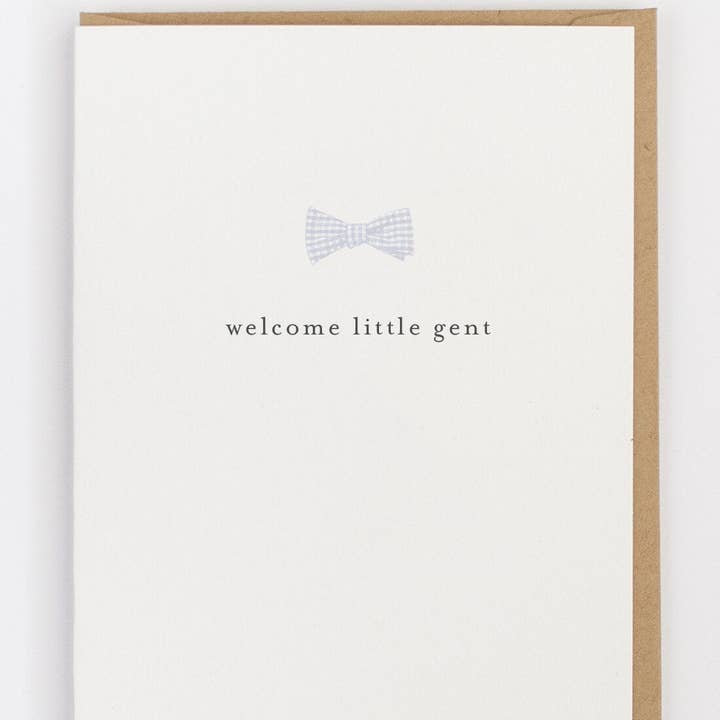 Welcome Little Gent Greeting Card for wholesale by Jerry and Julep, LLC