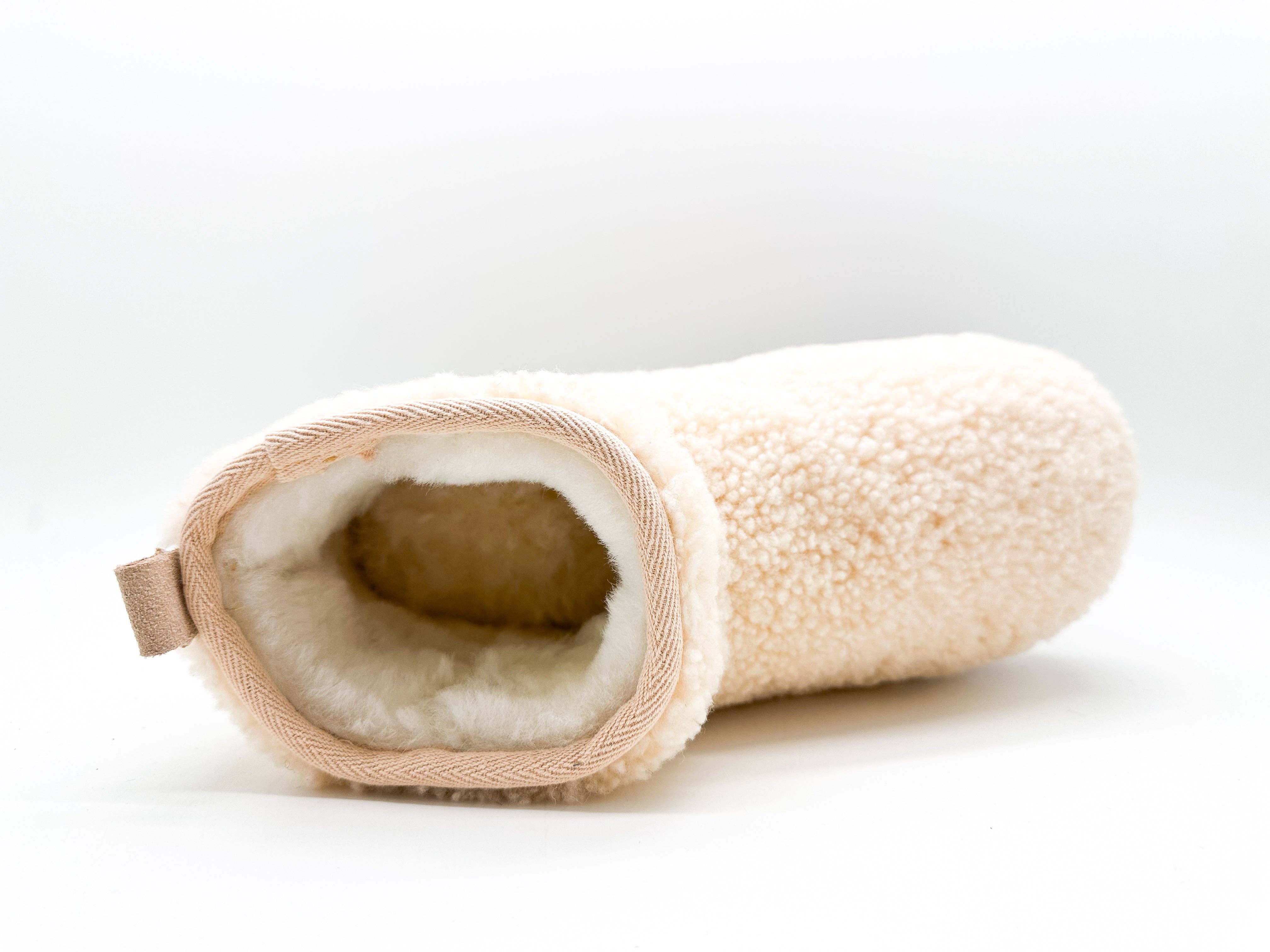 thies 1856 ® Platform Shearling Shorty Boots beige for wholesale on Faire4