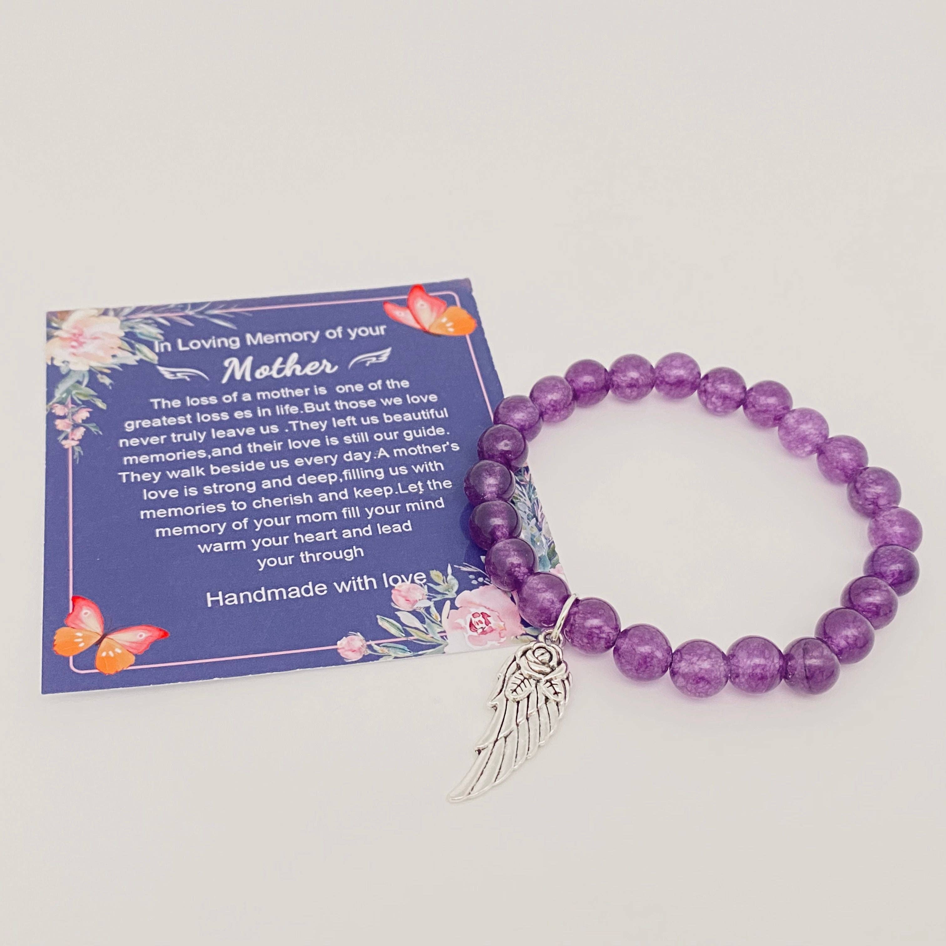 Mio Queena – Großhandel Perlenarmband – Geschenk für Mama Elastische Amethyst-Armbänder mit Anhänger in verschiedenen Stilen4