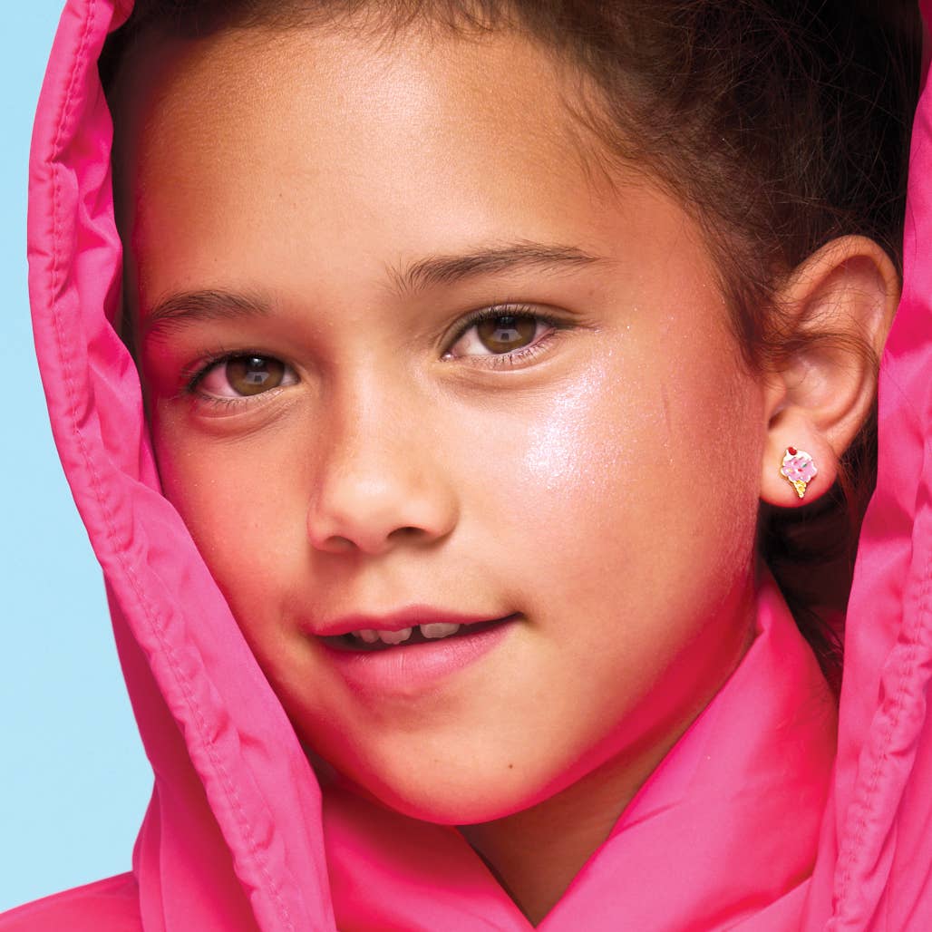 Girl Nation - Venta al por mayor Pendientes - Niños - Sueño de Helado | Pendientes Monos | Hipoalergénicos5