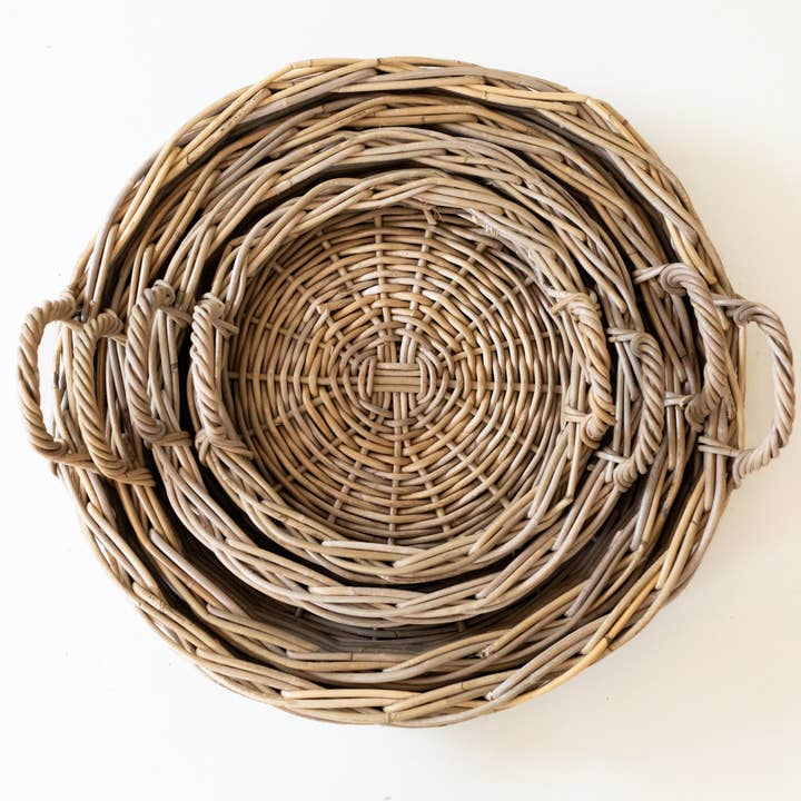 Basketly - Wholesale Decorative Tray - Rattan Round Tray7