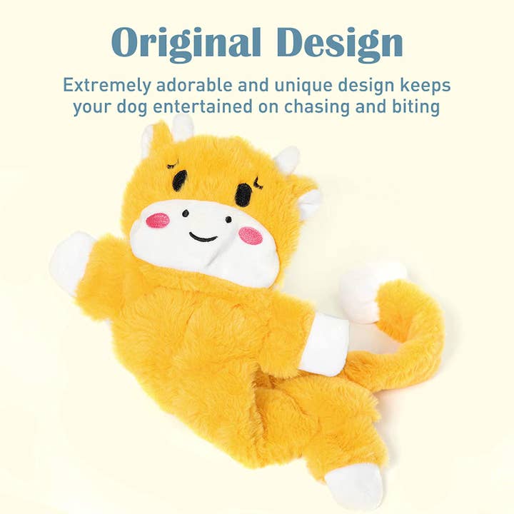 Nocciola - Wholesale Pet Squeaky Toy - Dog - Nocciola 5 pcs Crinkle Dog Squeaky Toys | No Stuffing Plush Dog Toy Set for Small to Large Dogs