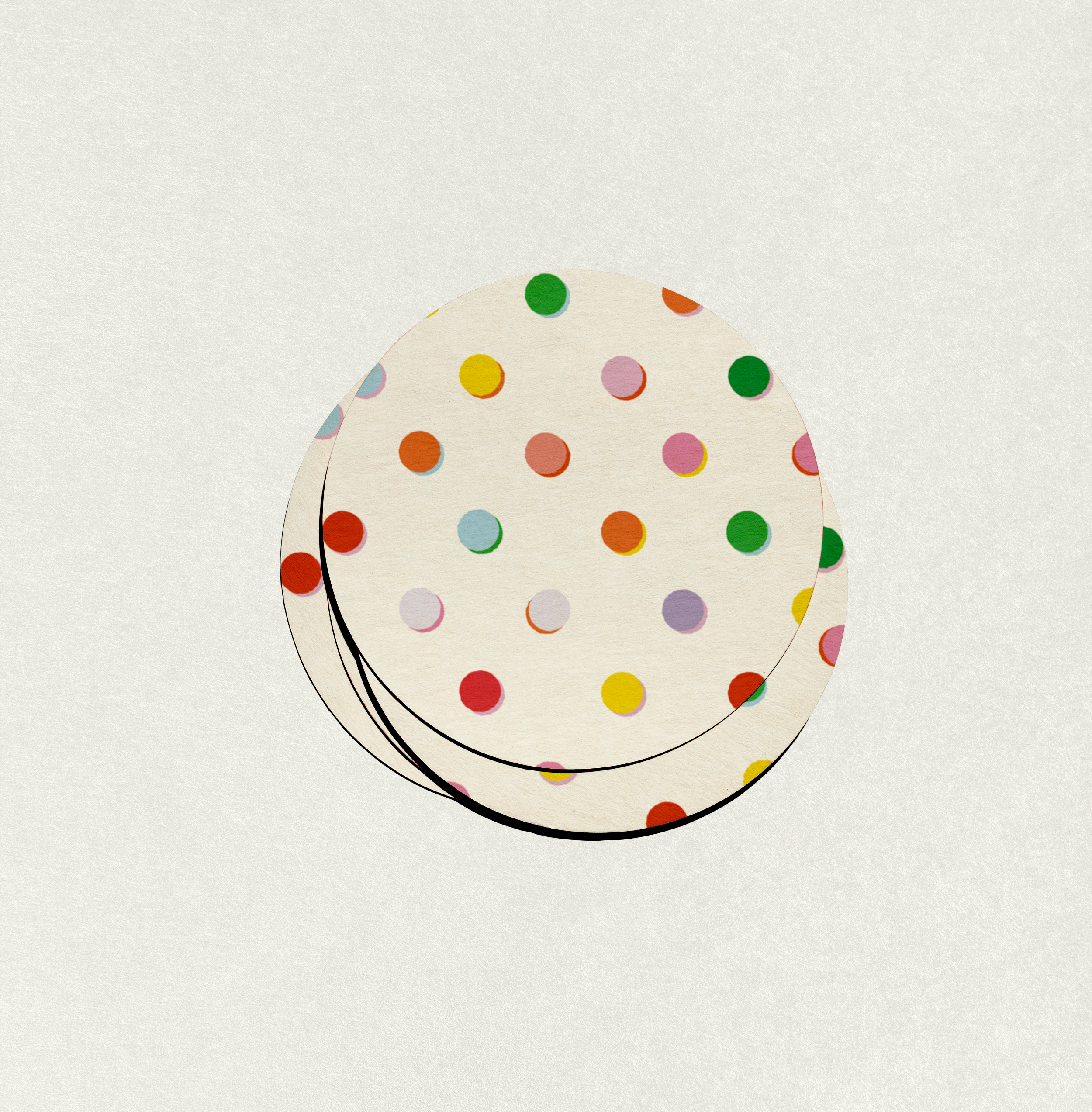 Bon Femmes – wholesale Underlägg – Prickig Glasunderlägg Set0