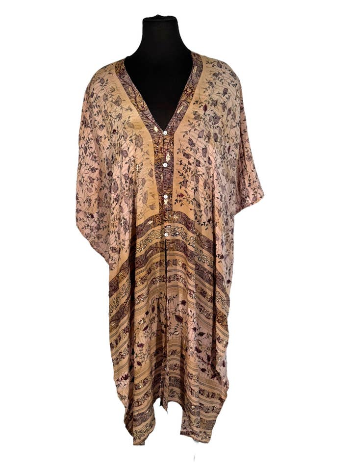 WWF-112 Willow Wrap in Fancy Vintage Silk for wholesale by Silk Ranch