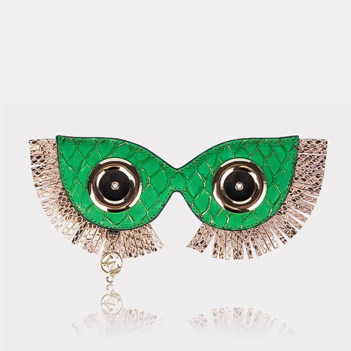 Tasaccessoire - Afneembaar Masker - Vissenschubben Kleurblok/ Bedel voor wholesale door WANACCESSORY