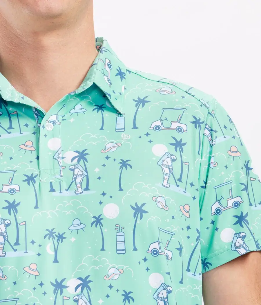 Tipsy Elves - Wholesale Polo - Men's - Zero Gravity Golf Polo Shirt - Men's Funny Golf Apparel3