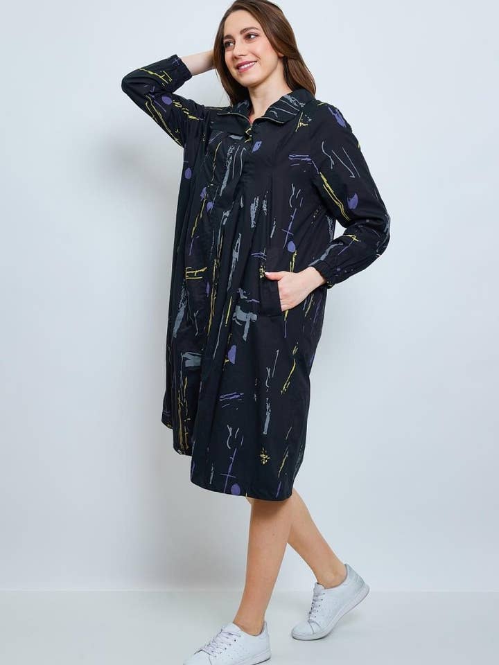 Schwarz Regenmantel - D502-H2155B für den Großhandel auf Faire1