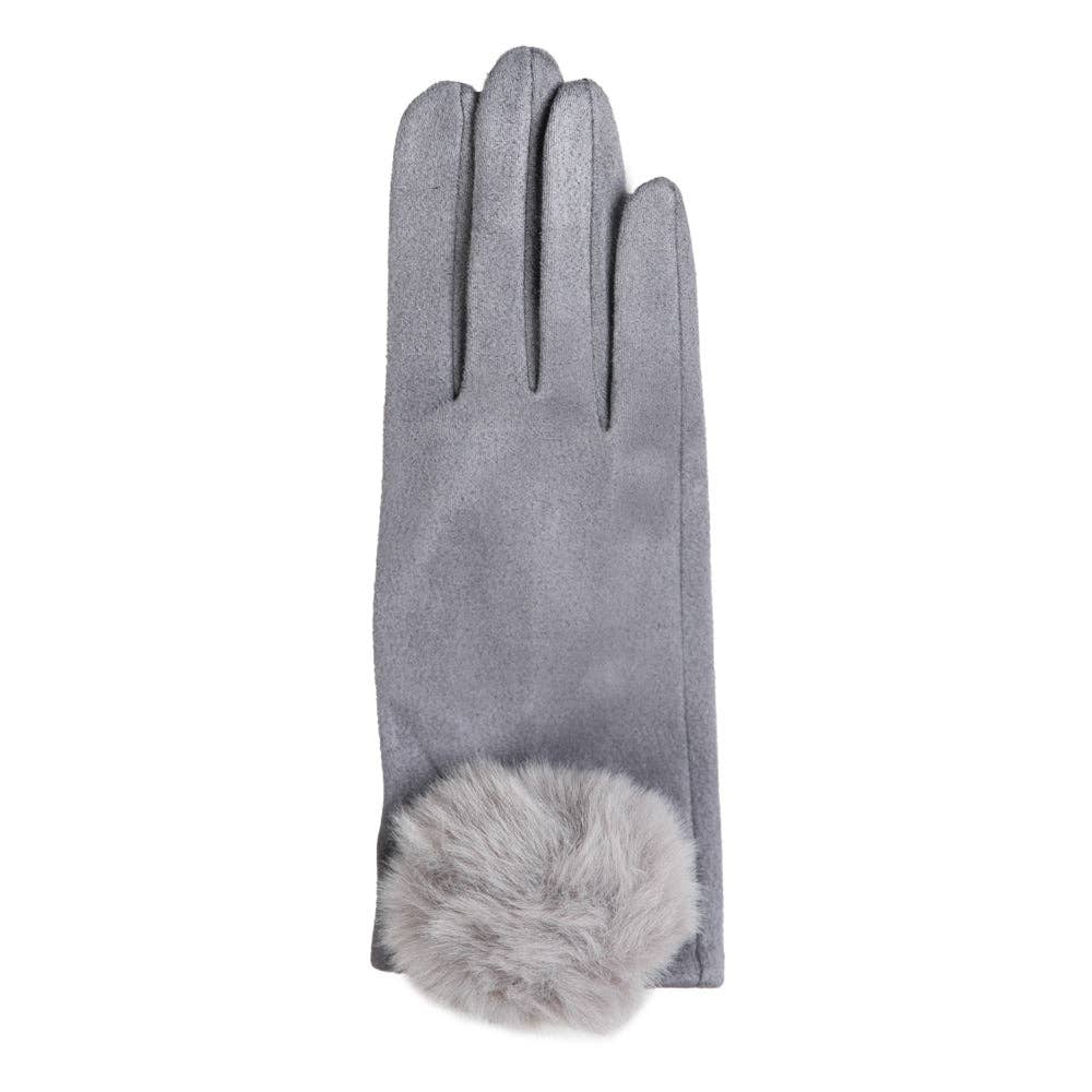 Top It Off - Wholesale Gloves - Women's - Mariah Glove with Oversized Pom Pom -Warm & Chic - Winter 20253
